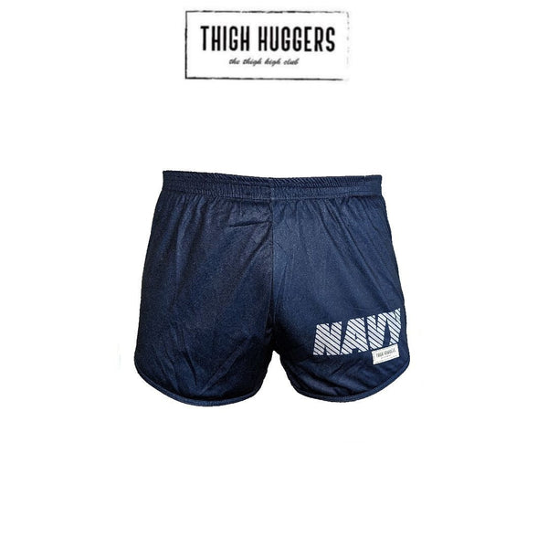 Limited White/Silver Navy 2.0s – thighhuggers Limited White/Silver Navy 2.0s – thighhuggers