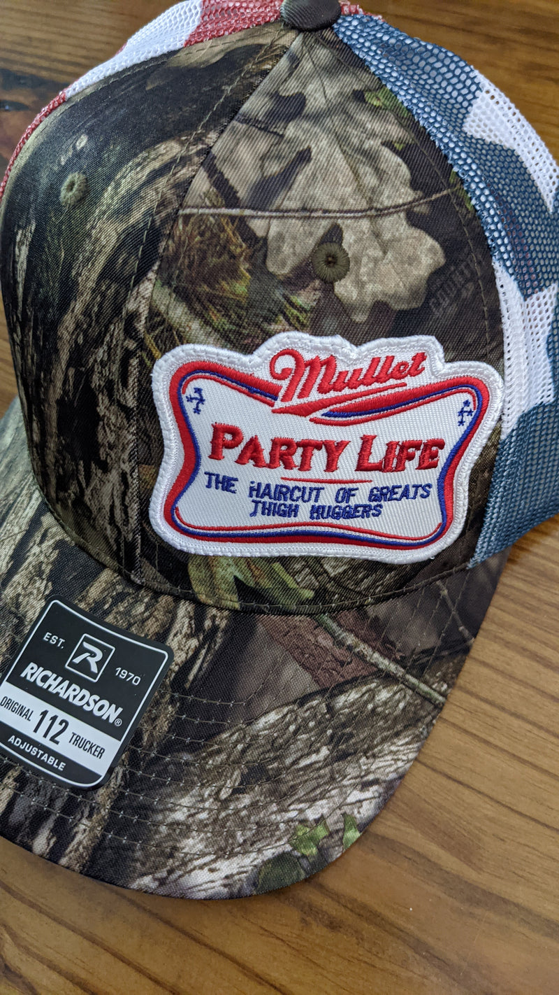 Mullet Party Life Camo Hat Hugger