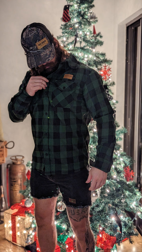 Forest Green Flannel