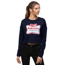 Mullet Party Life Crop Sweatshirt