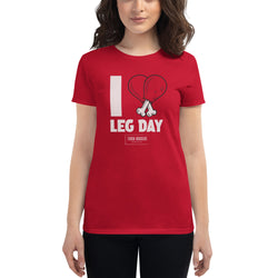 Women's I Heart Leg Day T-shirt