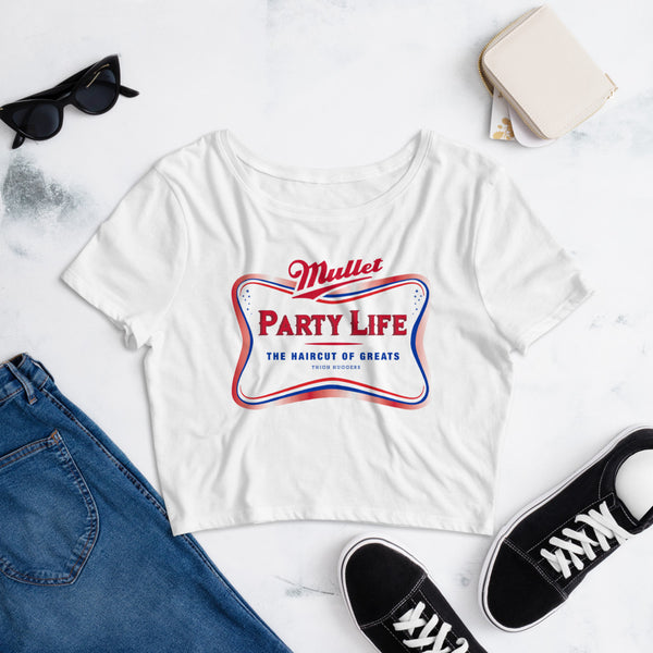 Mullet Party Life Women’s Crop Tee