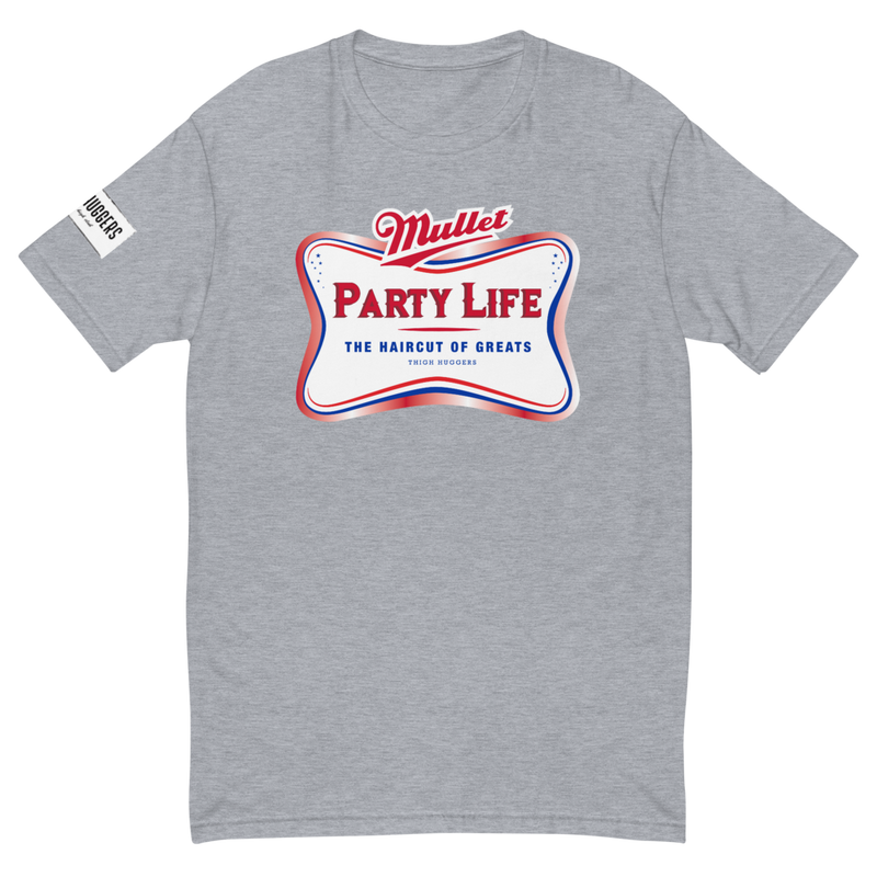 Colored Mullet Party Life Short Sleeve T-shirt