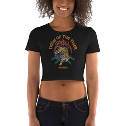 Thigh of The Tiger Women’s Crop Tee